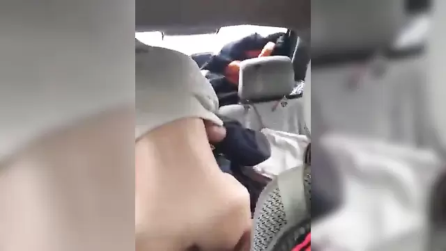 Sex in a car with an Asian woman